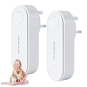 2PCS Ionic Air Purifier Plug In UK, 2025 New Plug In Air Purifiers For Home, Instant Air Purification, Suitable For Bedrooms, Toilets, Living Rooms, Bathrooms, Closets, And Pet Rooms (White)