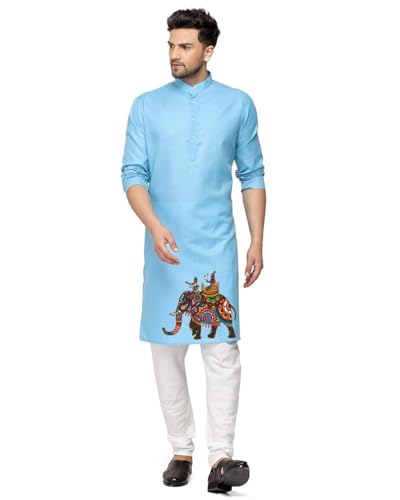 Image of Men's Digital Printed Kurta for Festival