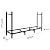 ARIFARO 4ft Firewood Rack, Adjustable Outdoor Indoor Log Holder Steel Heavy Duty Wood Rack,for Firewood Storage Wood Stacker, Rustproof, Easy Assembly, Black