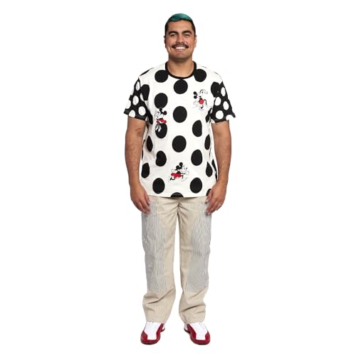 LOUNGEFLY DISNEY MINNIE ROCKS THE DOTS UNISEX TEE MEDIUM