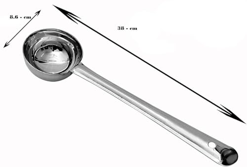 Image of StainlessSteel Big Size Laddle Cooking Spoon,Stainless Steel Heavy Guage Serving Spoon Ladel, Size Cooking & Serving Spoons,Big Spoons (Serve Spoon) .Havey Quality