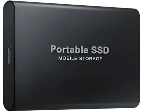 2TB External Hard Drive – High-Speed Portable SSD with USB 3.0 & Type-C | Large-Capacity, Durable Storage for PC, Laptop & Backup