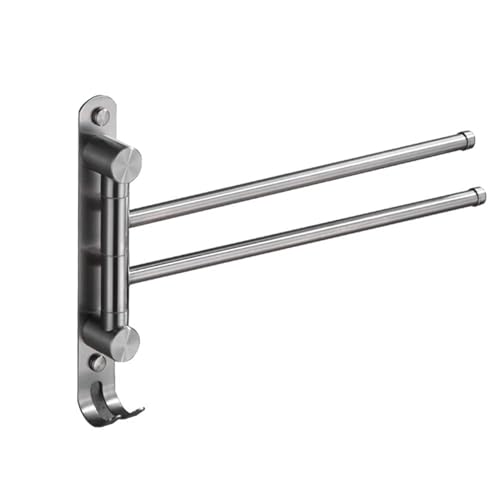 Serviette en acier inoxydable suspendue sur barre rotative FBSHAD à crochets