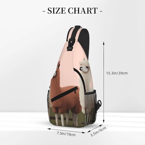 Mochila Sling Casual para Hombre y Mujer Negra miniatura 3