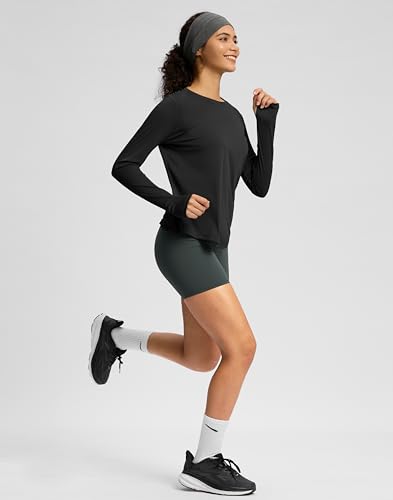 Soothfeel Women's Long Sleeve Crew Neck Workout Tee (Various) - image 8