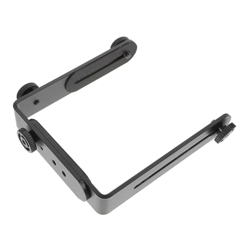 Soporte en L con doble rosca 1/4 anti-resbalante para fijar focos LED de estudio