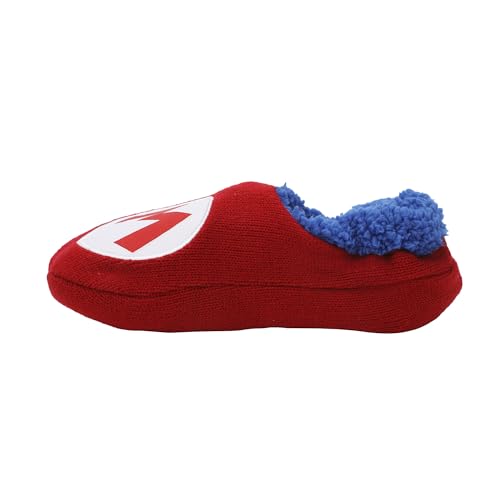 Super Mario Bros Mario Patch Red Slipper Socks3