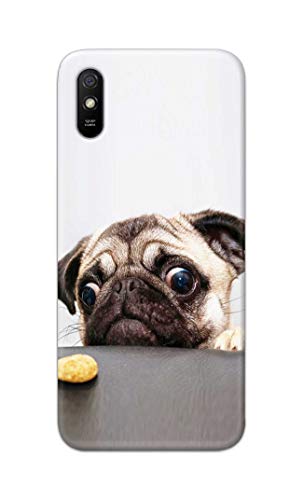 Image of PRINTFIDAA� Printed Hard Back Cover Case for Mi Redmi 9A | Mi Redmi 9AT | Mi Redmi 9A Sport Back Cover (Pug Dog) -2808