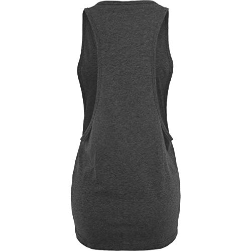 Build your Brand Women's Ladies Loose Tank T-Shirt, Charcoal, M - Image 2