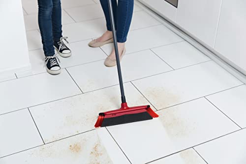Foto von Vileda DuActiva Besen Set, 3-TLG Stiel, 2in1 Kehrset, Kein Staub Aufwirbeln, Mikroschaum, Eco-Verpackung, Perfekt für Allergiker