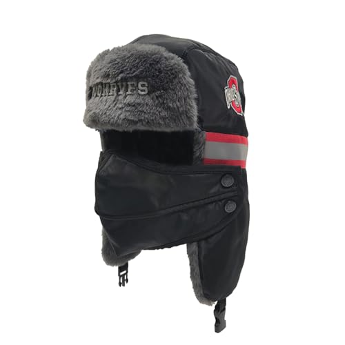 Gorra aviador reflectante NCAA Ohio State Safety negra miniatura 1