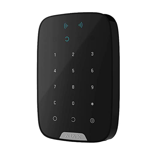ZONAPRO Teclado táctil inalámbrico negro Ajax Keypad Plus 38252 AJKPPN KPPN
