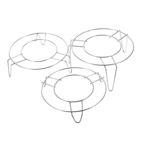 Cabilock Griglia per Cottura a Vapore Rotonda in Acciaio Inossidabile Tri Heat Resistant per Pentola Non