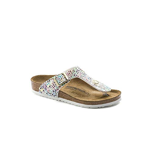 Birkenstock Gizeh, Tongs Fille, Multicolore (Oriental Mosaic White Oriental Mosaic White), 32 EU (13)