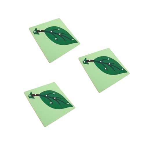 TOYANDONA 3 Piezas Ayudas didácticas Montessori Juguete para pequeños Juguetes de Montessori Kit Montessori Material didáctico Montessori Juguetes Montessori de Madera Green