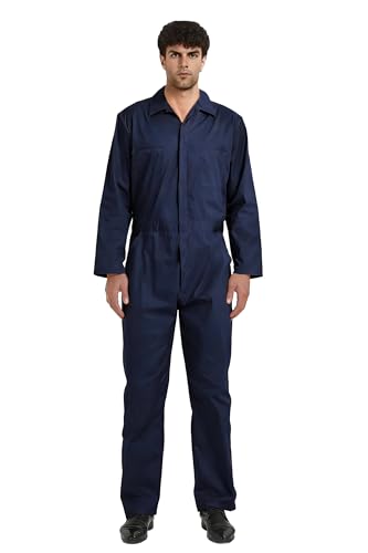 GOLDSTITCH Mens Twill Action Back Coverall Halloween Horror Killer Costume for Adult Cosplay