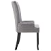 vidaXL Silla Comedor Tapizada Tela Reposabrazos Diseño Clásico Elegante Patas Madera Maciza...
