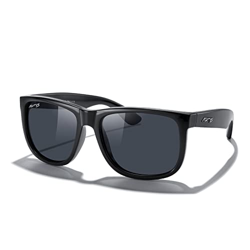 MERRY'S Men's Rectangular Polarized Sunglasses UV400 Protection for Driving Fishing Hiking Golf Outdoor Sport Glasses S81653