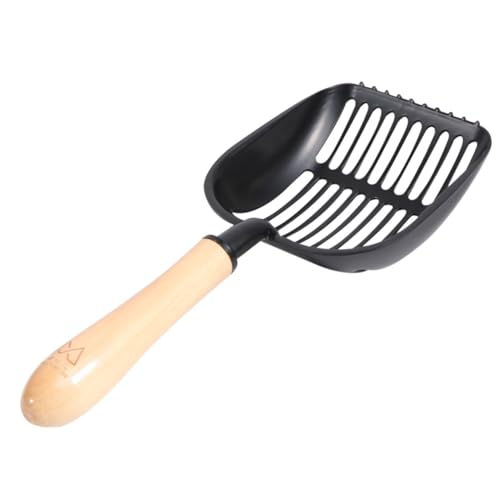 BESPORTBLE Stainless Steel Cat Litter Scoop Long Handle Pet Litter Shovel for Kitten Portable Cleaning Tool Wide Mouth for Cat Stool Removal Random Style