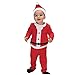 WLALLSS Set Pigiama Natalizio da Bambina Set da Notte di Babbo Natale Set da Tre Pezzi a Maniche Lunghe + Pantaloni + Cappello Completi da Pigiama Autunnali e Invernali 50 56 62 68 74 80 86 92