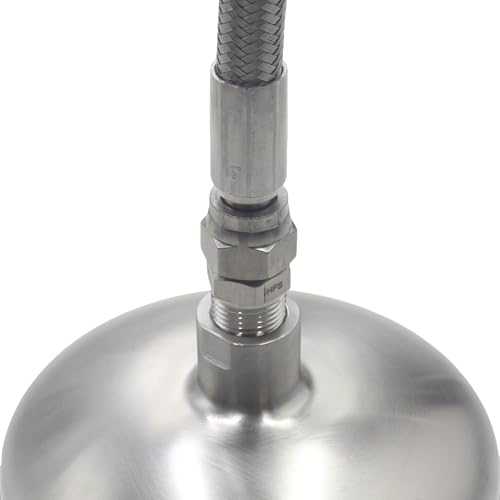 Image of HFS(R) 1 /2 inch NPT Male to 1 /2 inch JIC Male Adapter Flared Tube Fitting Pipe Connector Stainless Steel 304