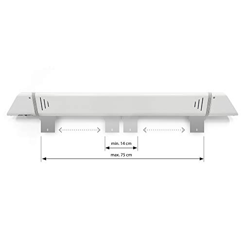 VASNER Teras 25 Infrarot Heizstrahler Terrasse- Terrassenstrahler 2500 W elektrisch- 4 Heizstufen Terassenheizer- Infrarotstrahler Terassenheizstrahler außen outdoor- Mit Fernbedienung-6