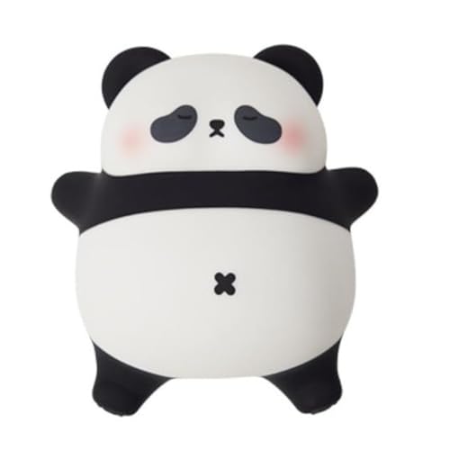 Image of One94Store Rechargeable Silicone Lazy Panda Night Light for Kids | 7-Color LED Changing Lamp | Adorable Room Decor & Gift for Toddlers, Teens & Valentine's Day | Soft BPA-Free Nightlight | Multicolor