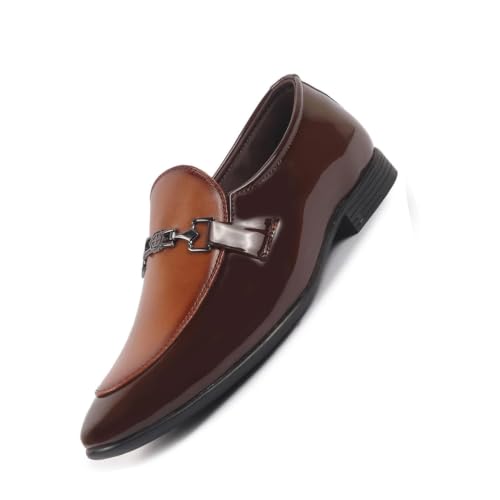 Image of FAUSTO Men Leather Pull-On Shoes