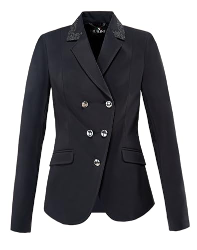 Veste de tournoi Equiline HW 20 coupe cintrée haut de gamme noire 42