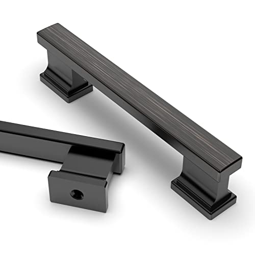 Asidrama 10 Pack 3.75 Inch (96mm) Oil Rubbed Bronze Kitchen Cabinet Handles, Cabinet Pulls Kitchen Cabinet Hardware for Cupboard Drawer Handles