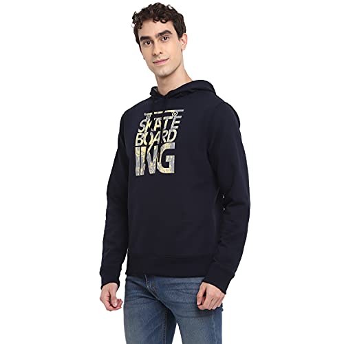 Image of Deniklo Mens Polyester Hooded Neck Sweatshirt