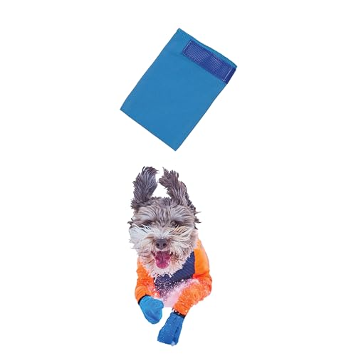 Non-stop dogwear Long Distance Booties 4er blau |132| Leichter Pfotenschutz, Größe:XL