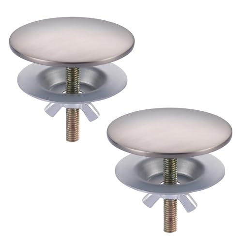 Aleasha Kitchen Sink Hole Cover - 2 Pack Brushed Nickel