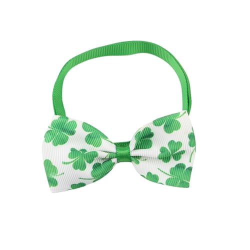 フェスティバルネクタイStpatricks Day Pet Collar Bowtie Dog Holiday Neckwear Pets Cosplay Costumes Party Accessoriesアイリッシュテーマペット蝶ネクタイ