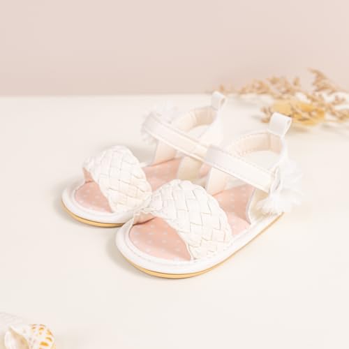 Image of CENCIRILY Infant Baby Girls Boys Sandals Summer Beach Outdoor Bowknot Soft Rubber Sole Toddler Princess Dress Flats Walking Shoes