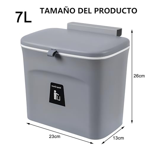 La Mejor Lista de Cubos de basura para la cocina - los más vendidos. 14 Imagen adicional