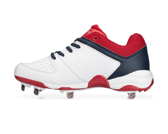 RIP-IT | Women's Diamond Softball Spike | Size 9.5 | Red/White/Navy