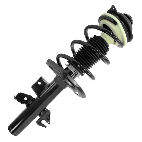 Image of Detroit Axle - 3.6L Front Struts Rear Shocks for 2015 2016 2017 Chrylser 200, 2 Complete Struts with Coil Spring Assembly 2 Shock Absorbers Assembly Replacement