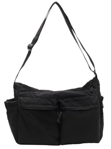 Puffer Tote Bag for Women Quilted Crossbody Bags for Women Multi-pocket Shoulder Bag Nylon Satchel Purse Gym Sports Travel