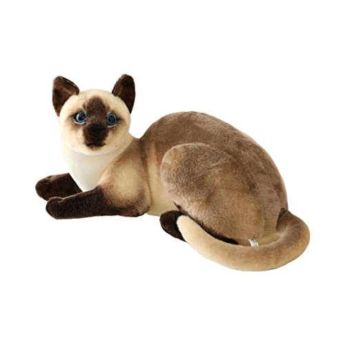 Sharplace Simulation Siamese cats Lifelike Stuffed Animal Padding for Girls Boys StyleB, Style a, 25cm - Image 3