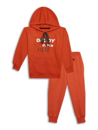 Image of Mack Jonney Printed Hooded Cotton Fleece Tracksuit Co-Ord Set for Kids-MACK38112