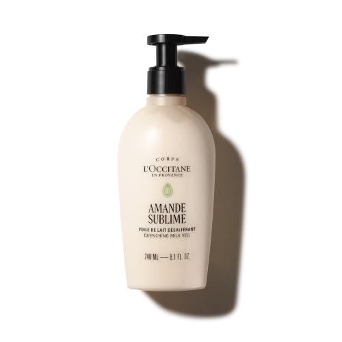 L'OCCITANE Almond Milk Veil Lotion, Lightweight, Fast-Absorbing, 8.1 Fl Oz