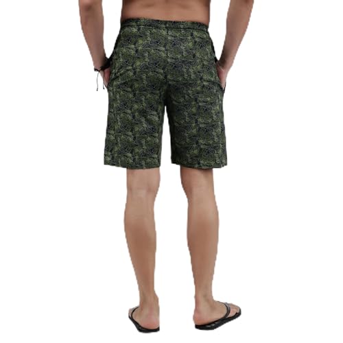 Image of Amul Comfy Men's Bermuda Shorts | Adjustable Drawstring for Better Waist Fit | Comfortable Casual Shorts | Breathable Summer Wear | Pack of 1 | Color May Vary