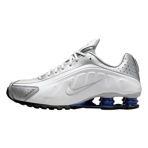 NIKE Shox R4 White/White-Metallic Silver 45 EU