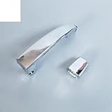 TOYOCC Vordere Tür Hinten Doror Chrome Äußere Griff Kappe Für Chevrolet Für Captiva Sport/Für Aveo/Für Saturn 2008-2015(Farbe:Handle with Cap no hole3)