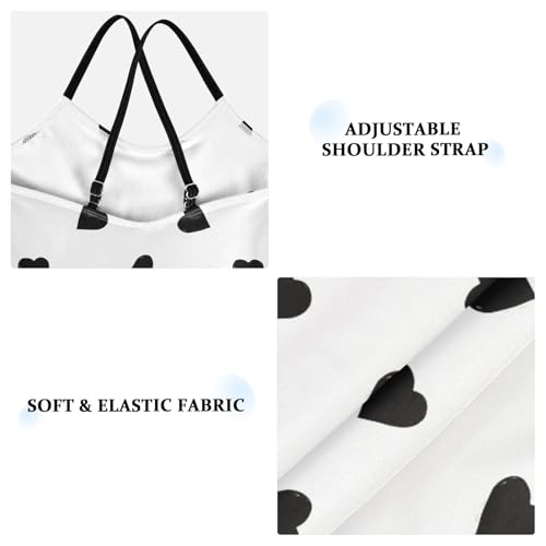 Girls One Piece Swimsuits Black Love Bathing Straps Suit Kids Cute Swimwear 3-10T3