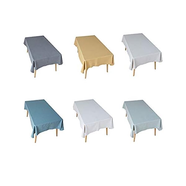 Tablecloths Handmade Simple Rectangle Table Cloth Simple Nordic Style Tablecloth Washable Table Cloth Great For Kitchen Dinning Tabletop Buffet Kitchen Home Decoration 6 Colors