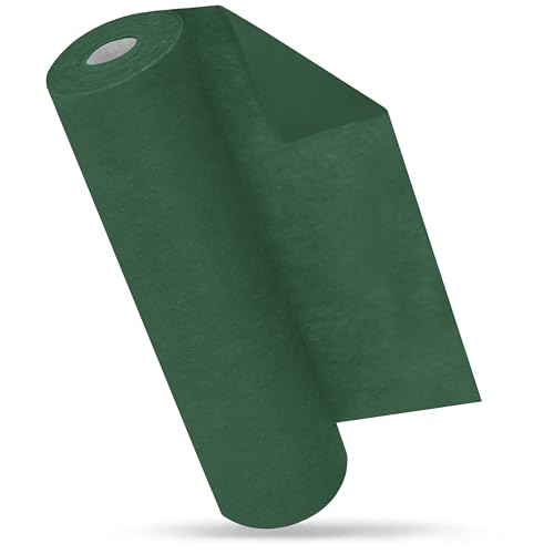 MODERNO Chemin de table moderne en non-tissé - Vert foncé - 30 cm x 25 m