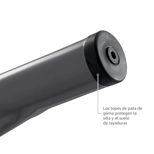 Miniatura 5 de Amazon Basics Sillas De Comedor De Metal, 4 Unidad, Gris Oscuro, 51 X 43 X 85 Cm