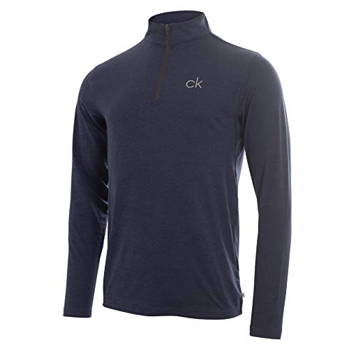 Calvin Klein Golf Men's NEWPORT HALF ZIP navy marl XL